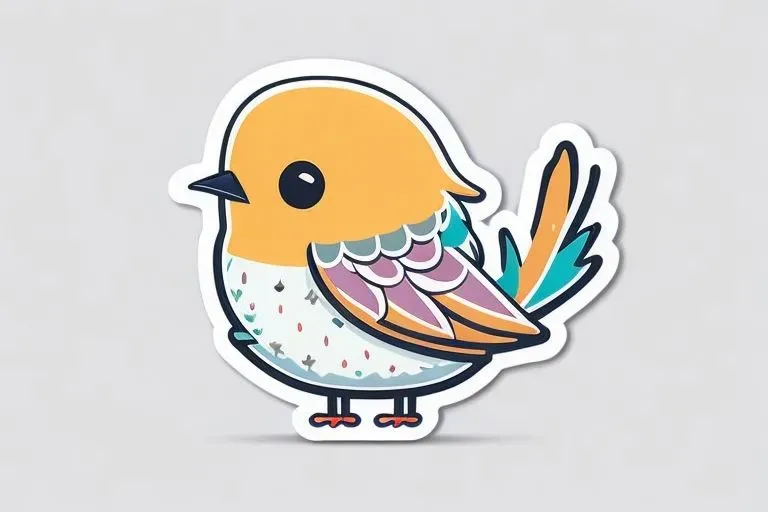 Cute Kawaii Bird Stickers