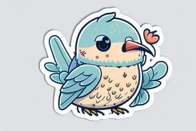 Cute Kawaii Bird Stickers