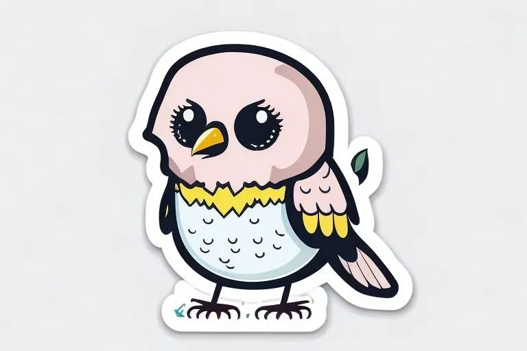 Cute Kawaii Bird Stickers