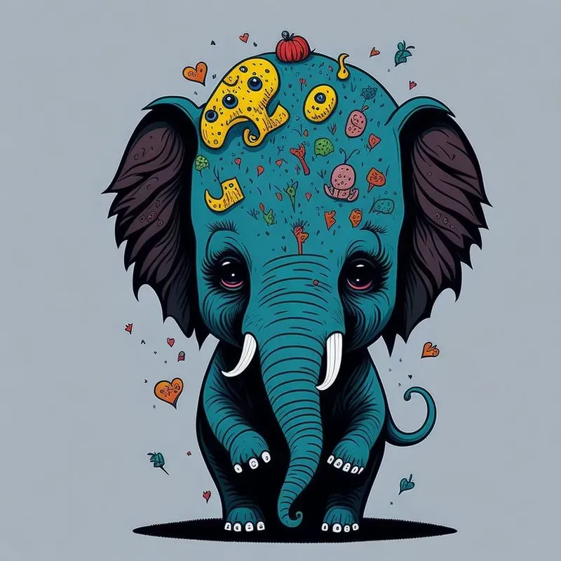 Whimsical Horror Cute Cartoon Characters