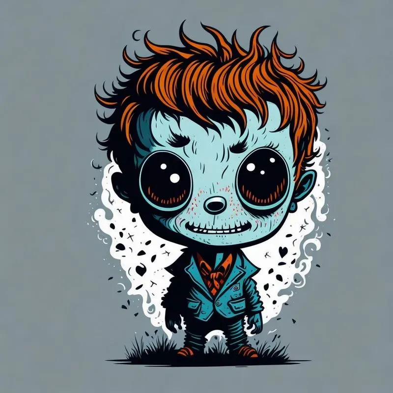 Whimsical Horror Cute Cartoon Characters