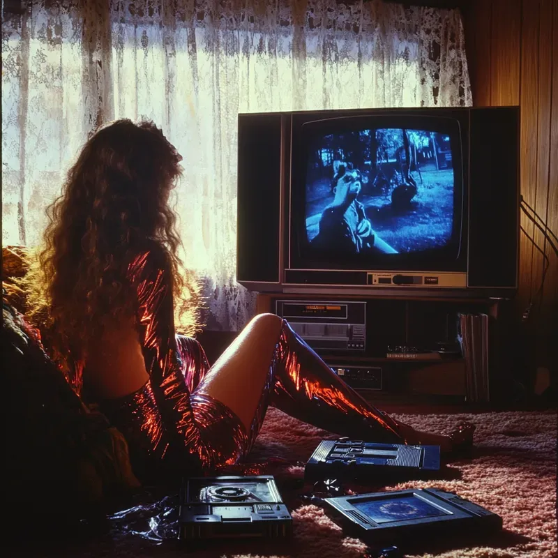 Vivid Retro 80s Cinematic Aesthetics