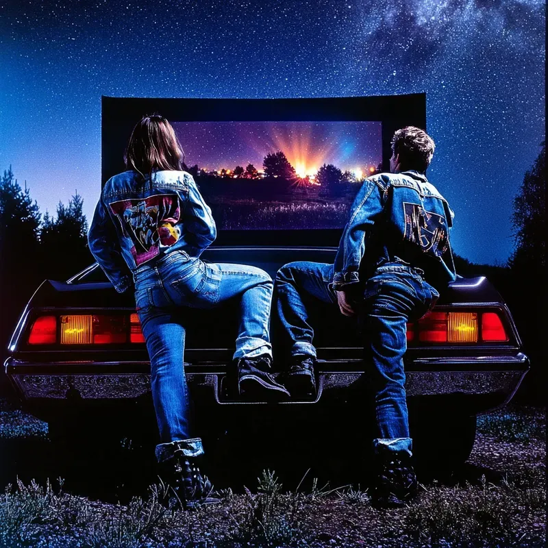 Vivid Retro 80s Cinematic Aesthetics