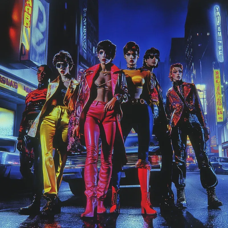 Vivid Retro 80s Cinematic Aesthetics