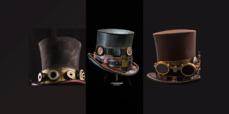 Steampunk Hats generated by undefined