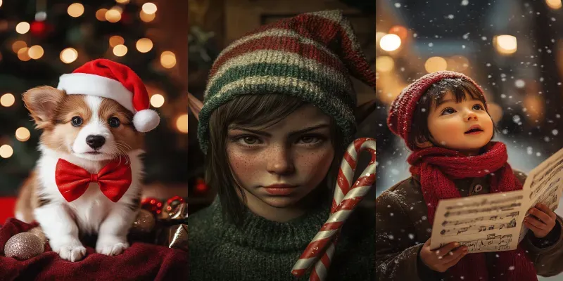 Christmas Portraits In Anime Style generated by undefined