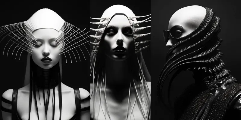 Gothic Fashion Photographs generated by undefined