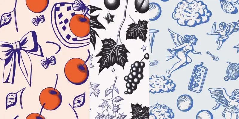 Style Vintage Patterns generated by undefined