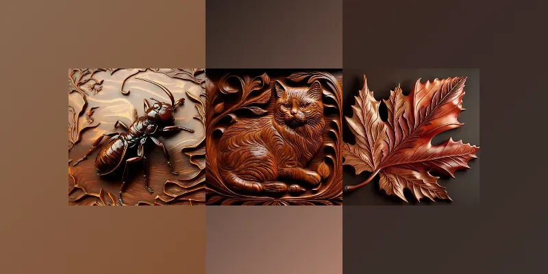 Woodcarved Artworks generated by undefined