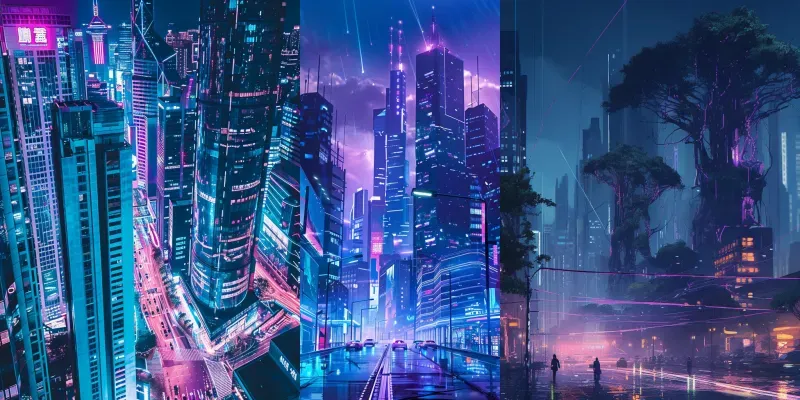 Cyberpunk Cityscapes generated by undefined