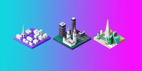 Mini Cities generated by dalle