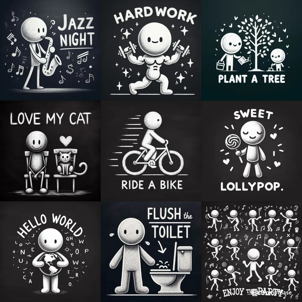 Chalk Stickman Boards