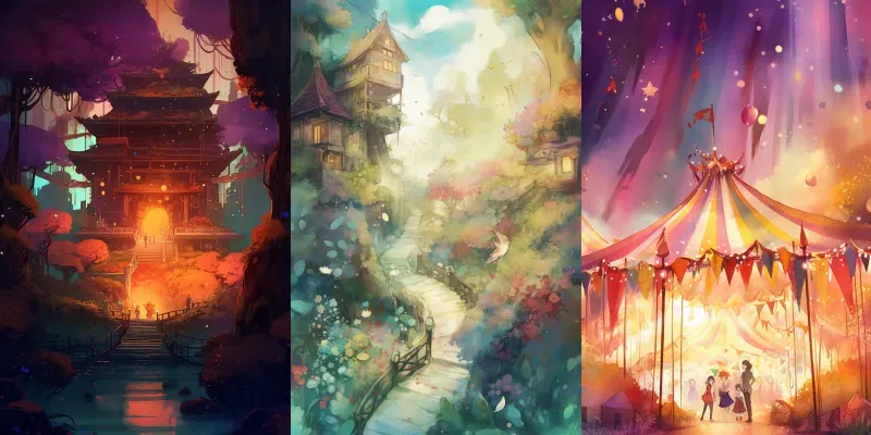 Dreamy Game Worlds generated by undefined
