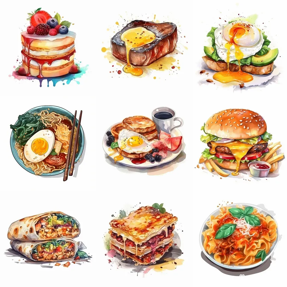 Appetizing Food Stickers