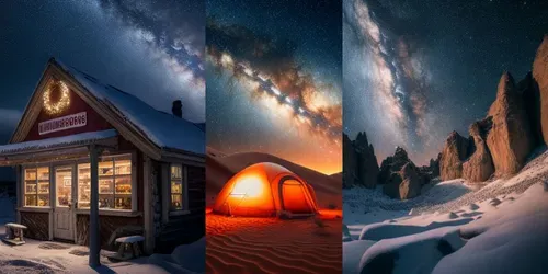 Milky Way Photos Full Of Stars generated by midjourney