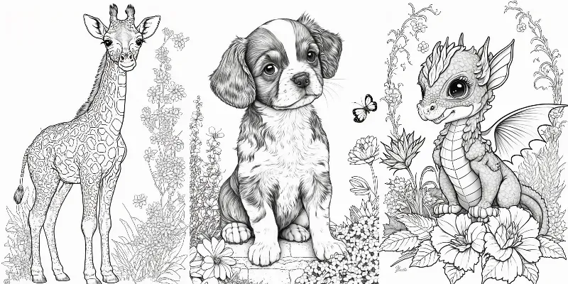 Animal Colorings For Kids generated by undefined
