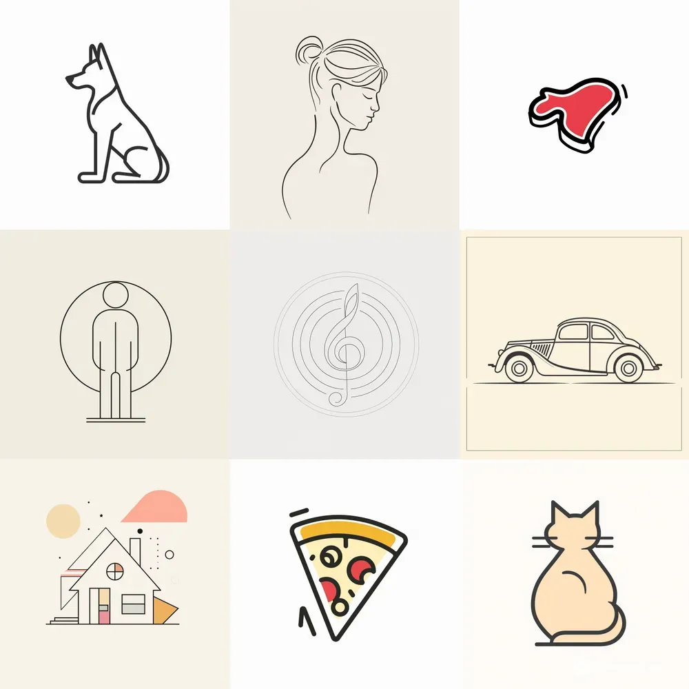 Simple Outline Logos