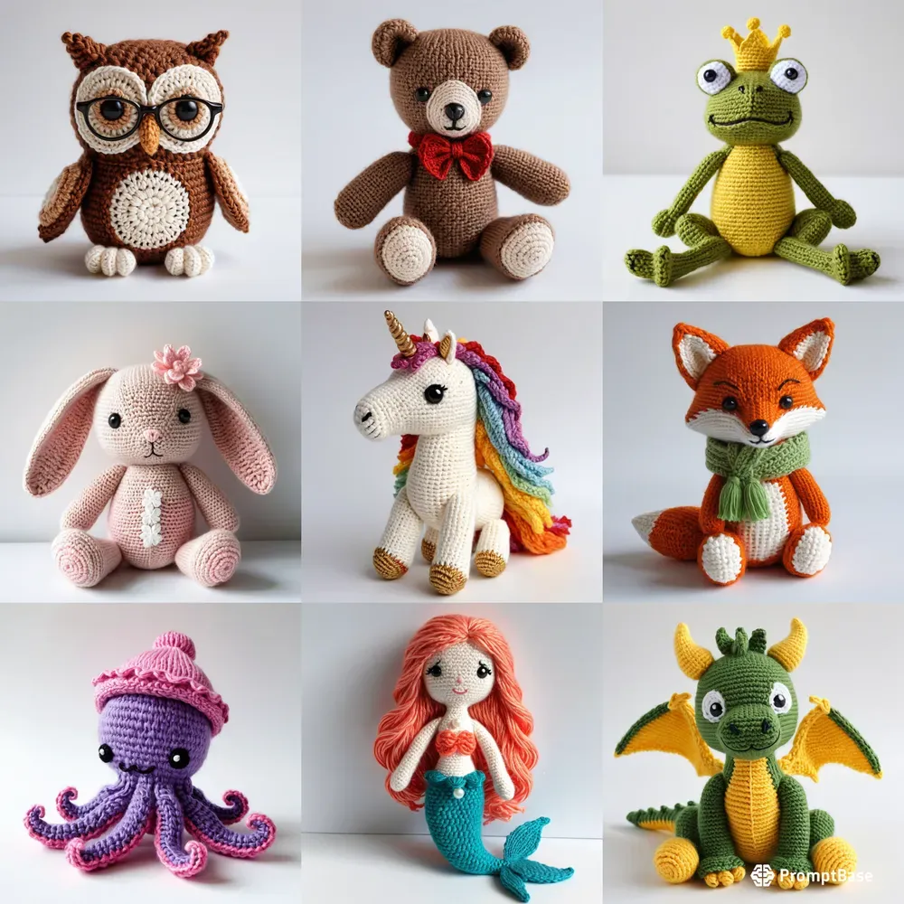 Adorable Knitted Toy Designs