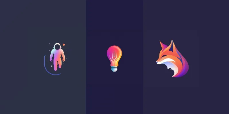 Modern Gradient Logos generated by undefined