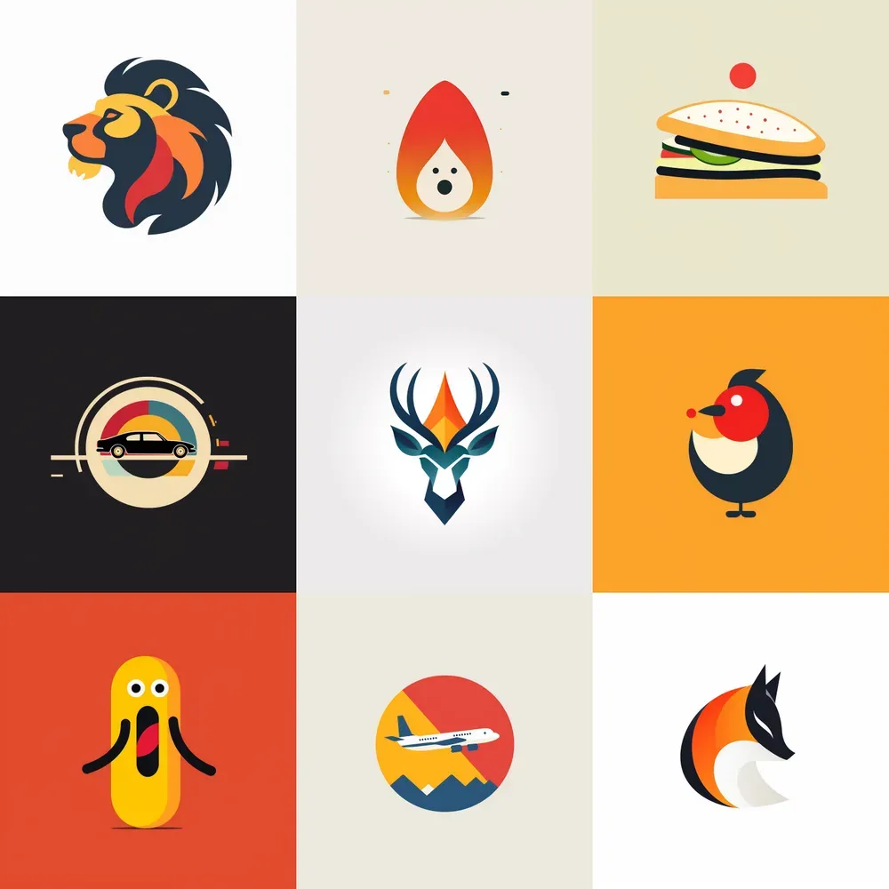 Minimalistic Flat Vector Logos In Paul R