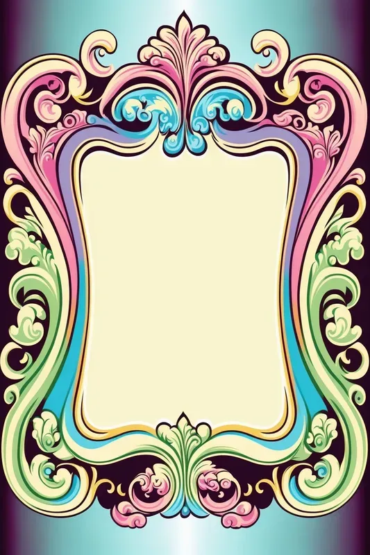 Ornate Pastel Frames