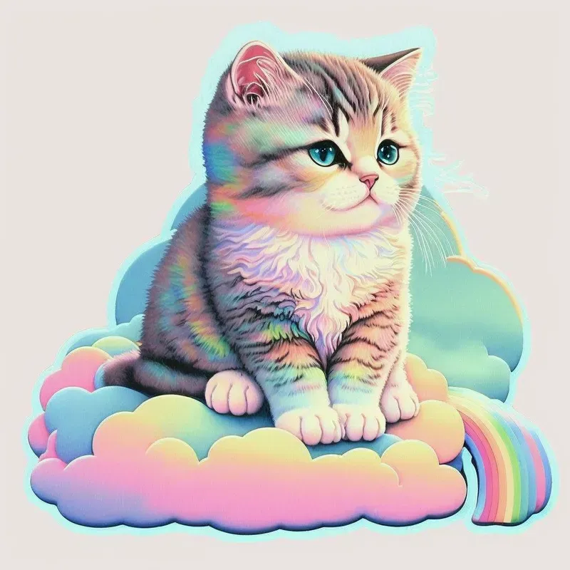 Animals On Cloud Stickers