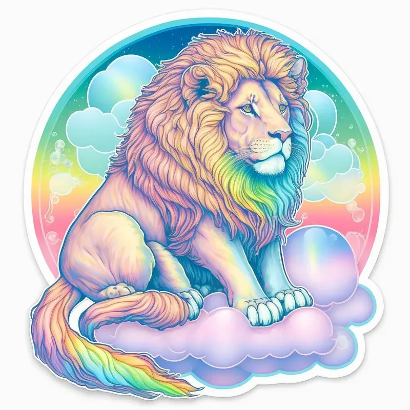 Animals On Cloud Stickers