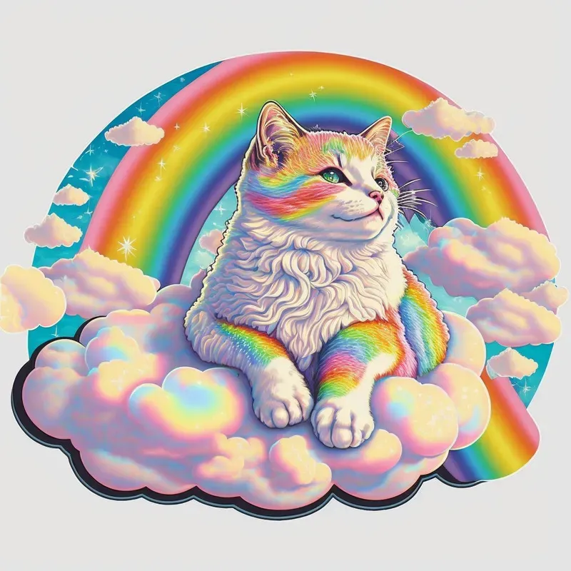 Animals On Cloud Stickers