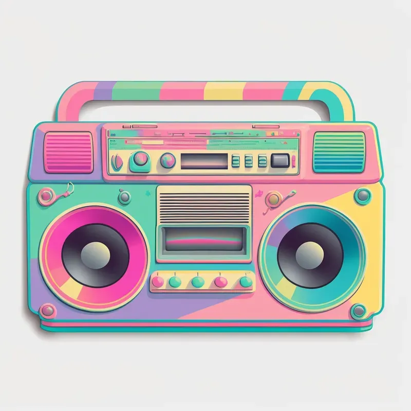 Retro Colorful Stickers