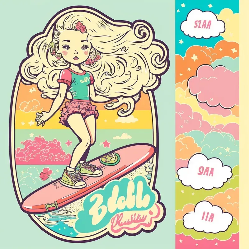 Retro Colorful Stickers