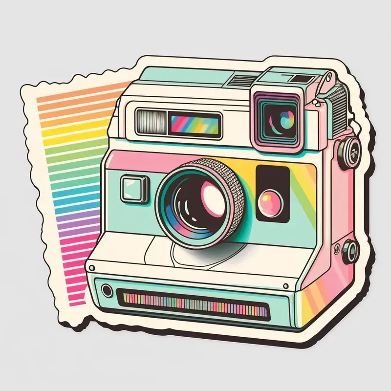 Retro Colorful Stickers