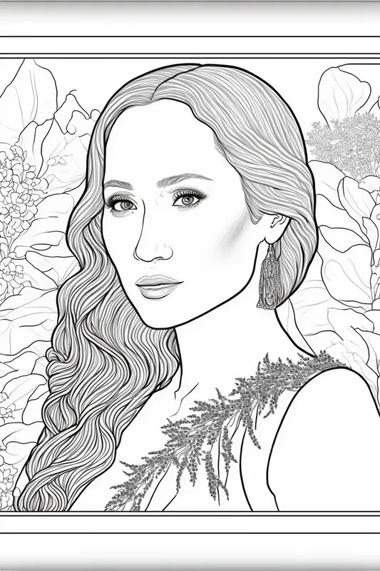 Celeb Adult Coloring Pages