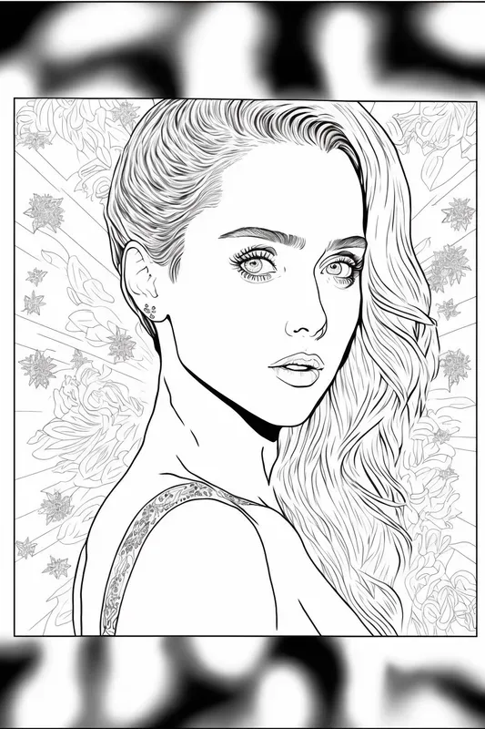 Celeb Adult Coloring Pages
