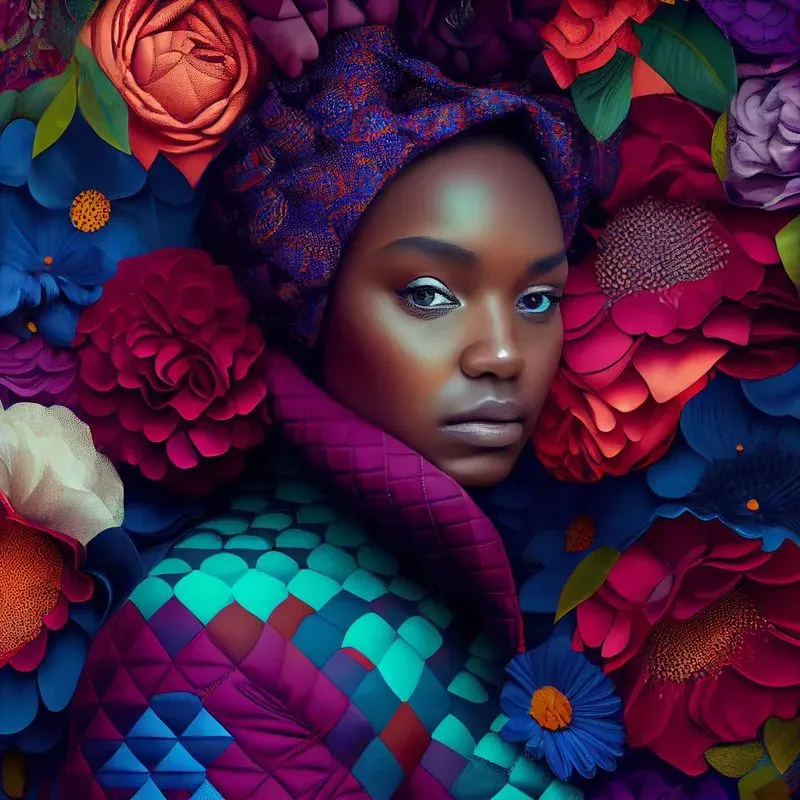 Quilted High Fashion Portraits