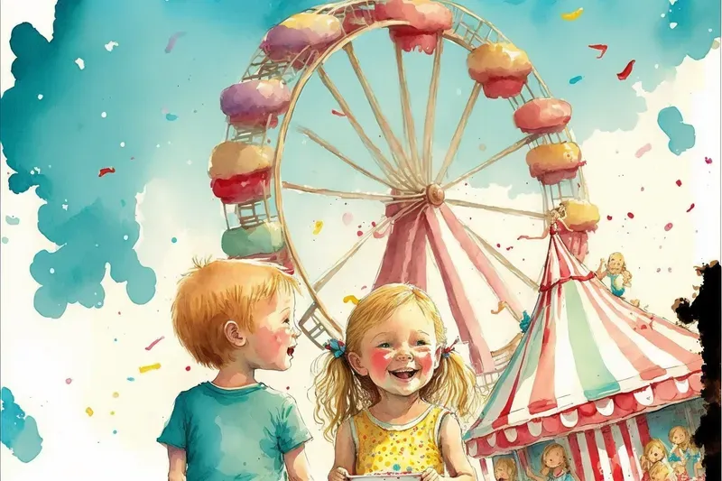 Kids Fantasy Watercolor Illustrations