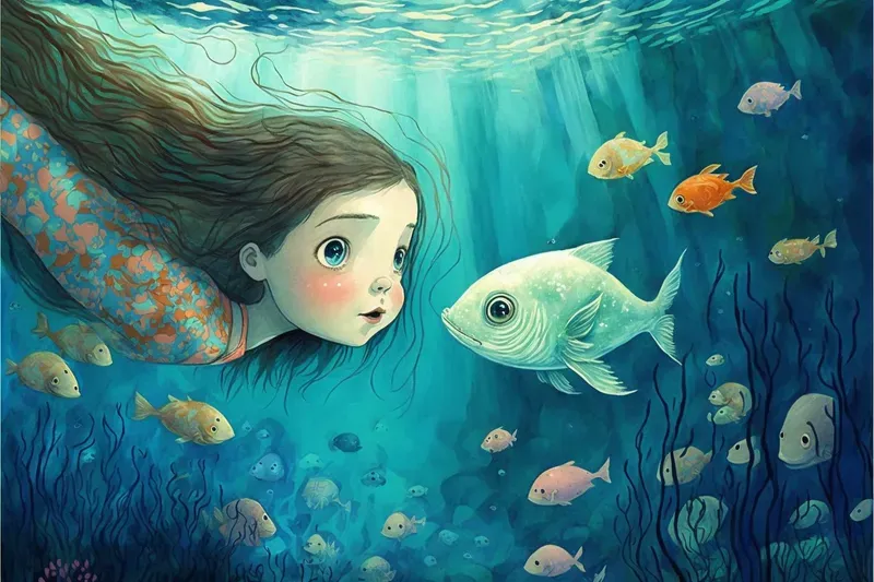 Kids Fantasy Watercolor Illustrations