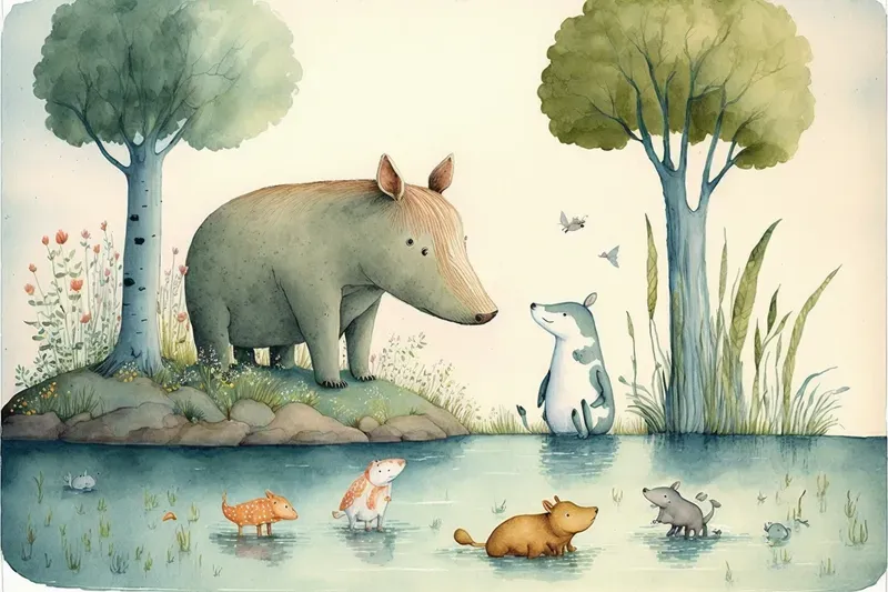 Kids Fantasy Watercolor Illustrations