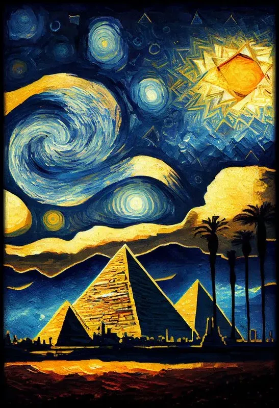 Starry Night Landmark Posters