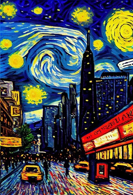 Starry Night Landmark Posters
