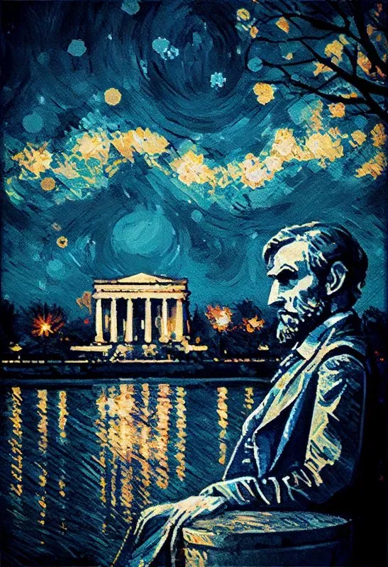 Starry Night Landmark Posters