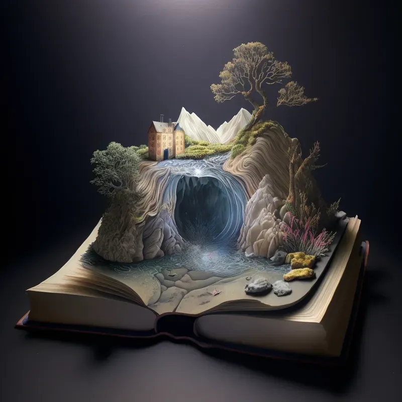 Magical Open Book Illustrations