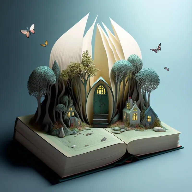 Magical Open Book Illustrations