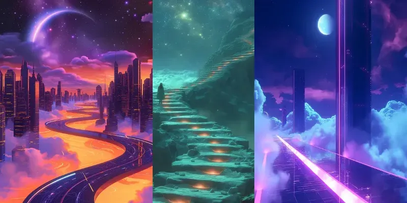 Synthwave Album Covers generated by undefined
