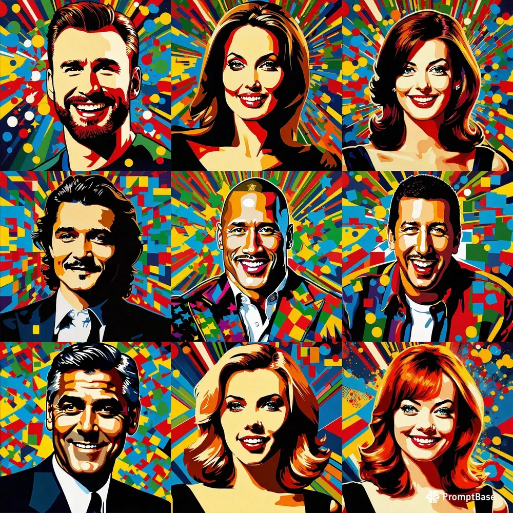 Retro Pop Art Celebrities