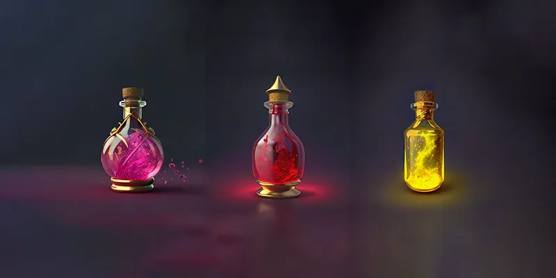 3D Magical Potions generated by undefined