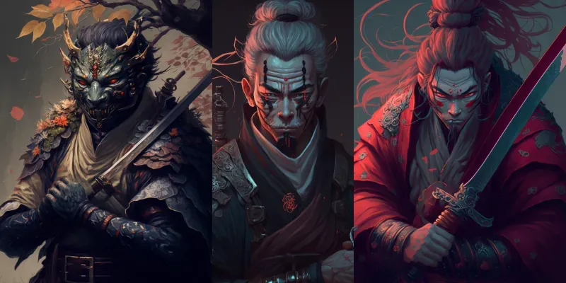 Japanese Samurais generated by undefined