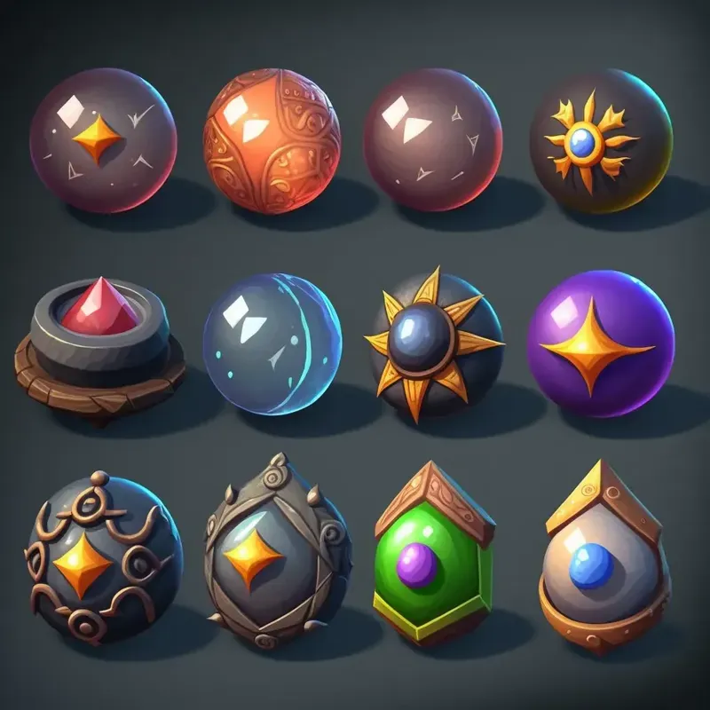 3D Game Item Collections