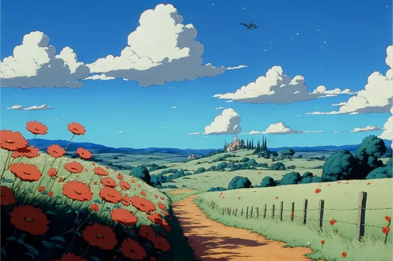 Studio Ghibli Style Anime Screengrabs