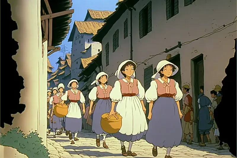 Studio Ghibli Style Anime Screengrabs