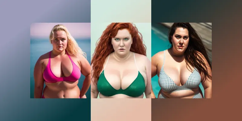 Plus Size Models In Swimsuits generated by undefined